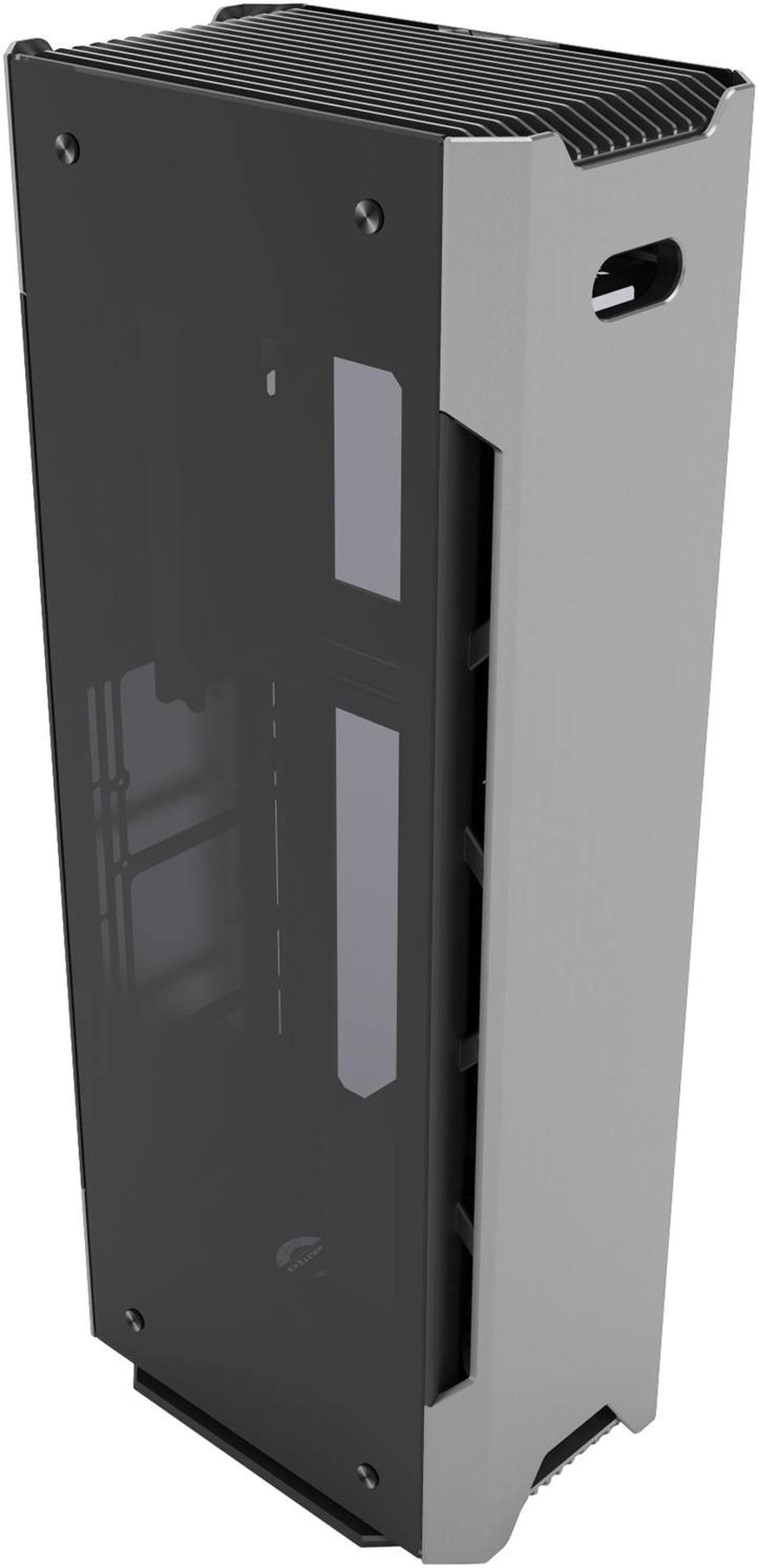 Alt view image 9 of 14 - Phanteks Enthoo Evolv Shift X PH-ES217XE_AG Anthracite Gray Anodized aluminium panels, Powder coated steel chassis, Tempered glass side panels Mini-ITX Tower Computer Case Support SFX, SFX-L, ATX (limited to 160mm) Power Supply