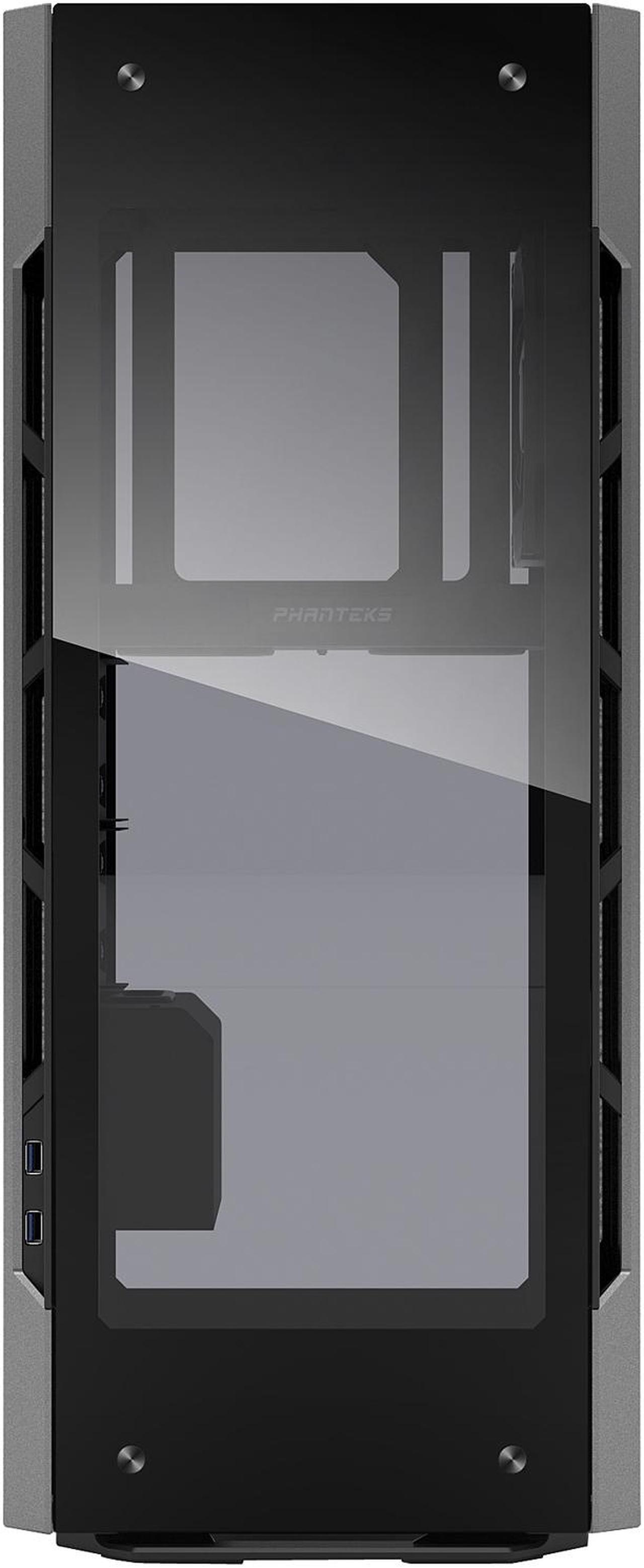 Alt view image 13 of 14 - Phanteks Enthoo Evolv Shift X PH-ES217XE_AG Anthracite Gray Anodized aluminium panels, Powder coated steel chassis, Tempered glass side panels Mini-ITX Tower Computer Case Support SFX, SFX-L, ATX (limited to 160mm) Power Supply