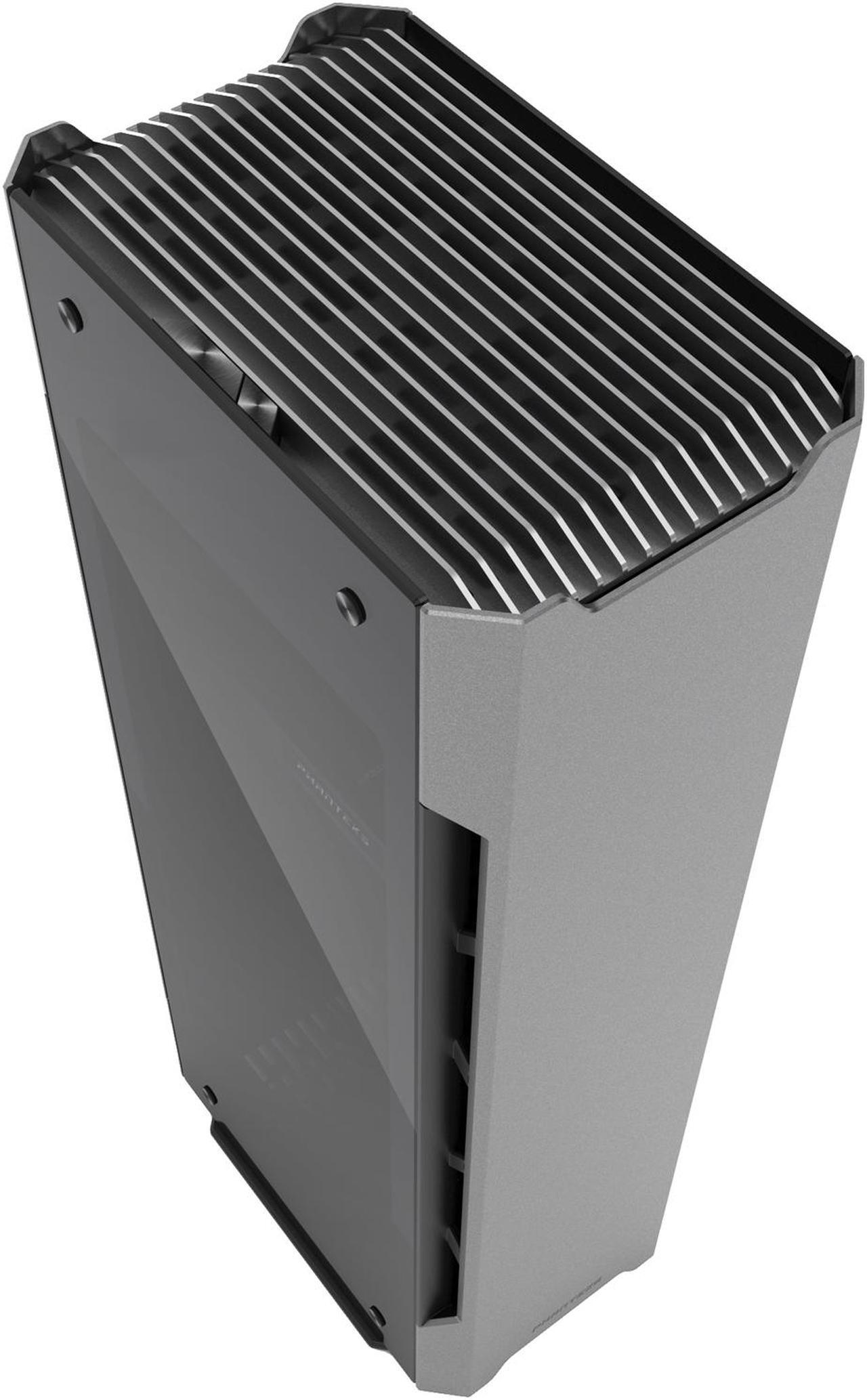 Alt view image 10 of 14 - Phanteks Enthoo Evolv Shift X PH-ES217XE_AG Anthracite Gray Anodized aluminium panels, Powder coated steel chassis, Tempered glass side panels Mini-ITX Tower Computer Case Support SFX, SFX-L, ATX (limited to 160mm) Power Supply