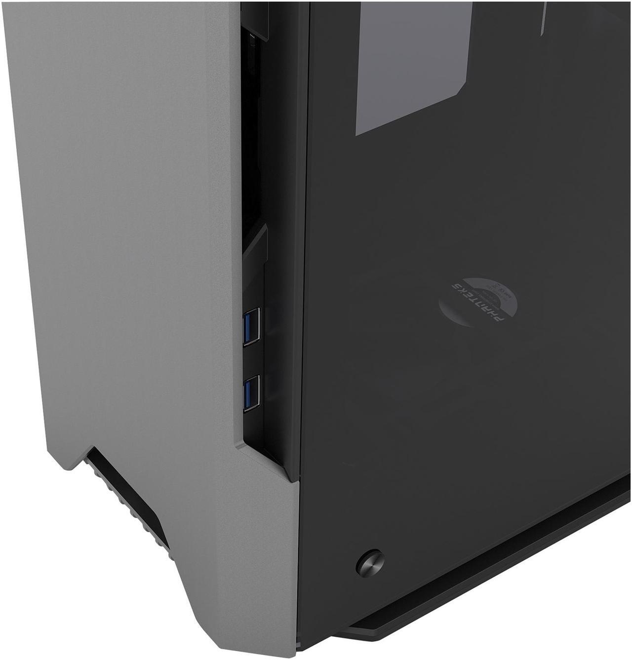 Alt view image 14 of 14 - Phanteks Enthoo Evolv Shift X PH-ES217XE_AG Anthracite Gray Anodized aluminium panels, Powder coated steel chassis, Tempered glass side panels Mini-ITX Tower Computer Case Support SFX, SFX-L, ATX (limited to 160mm) Power Supply