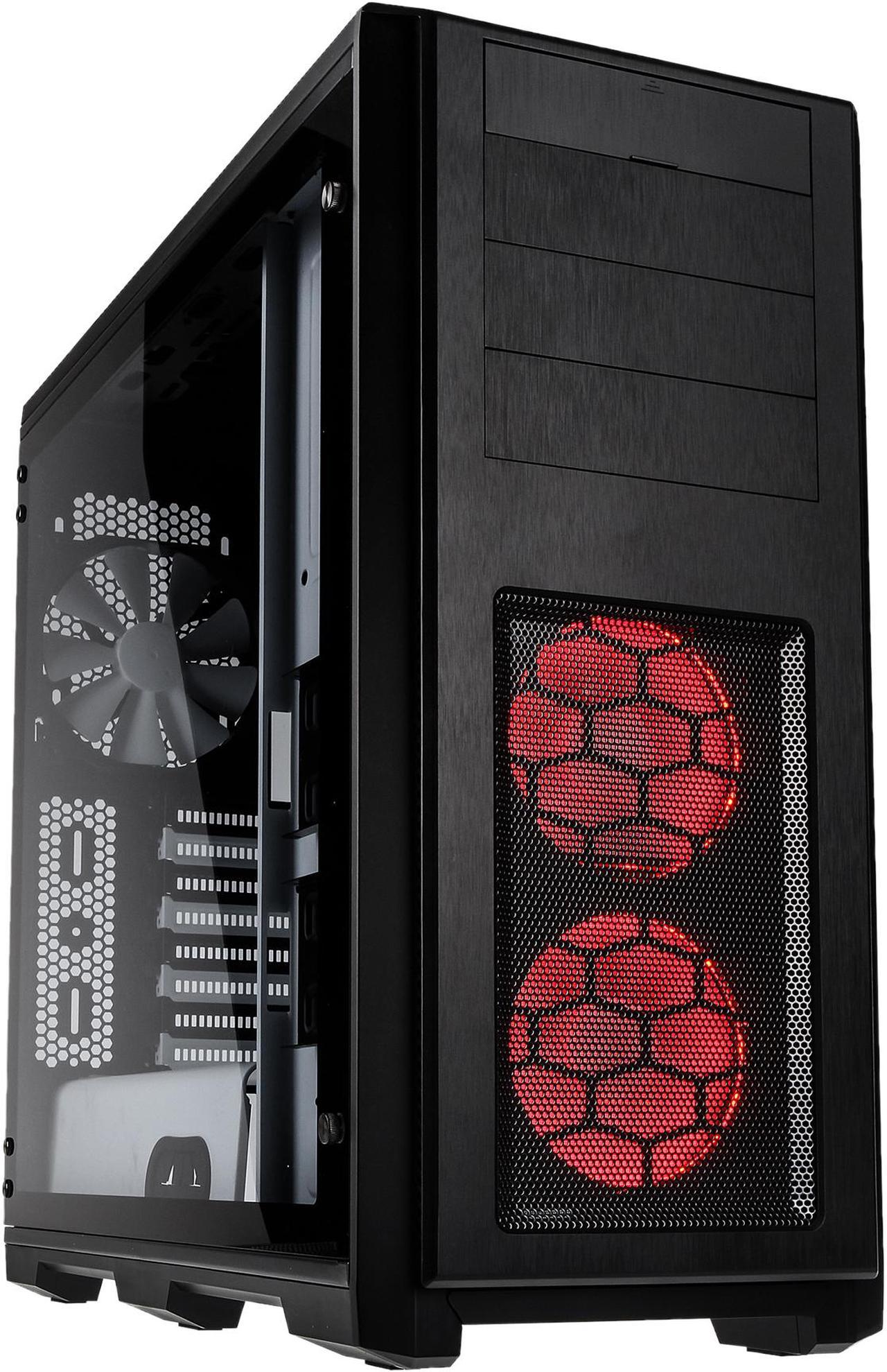 Phanteks Enthoo Pro TG SE PH-ES614PTG_SWT Integrated RGB lighting Tempered Glass Side Panel with 2x Halos RGB Fan Frames Special Edition ATX Full Tower Computer Case - Black/White interior