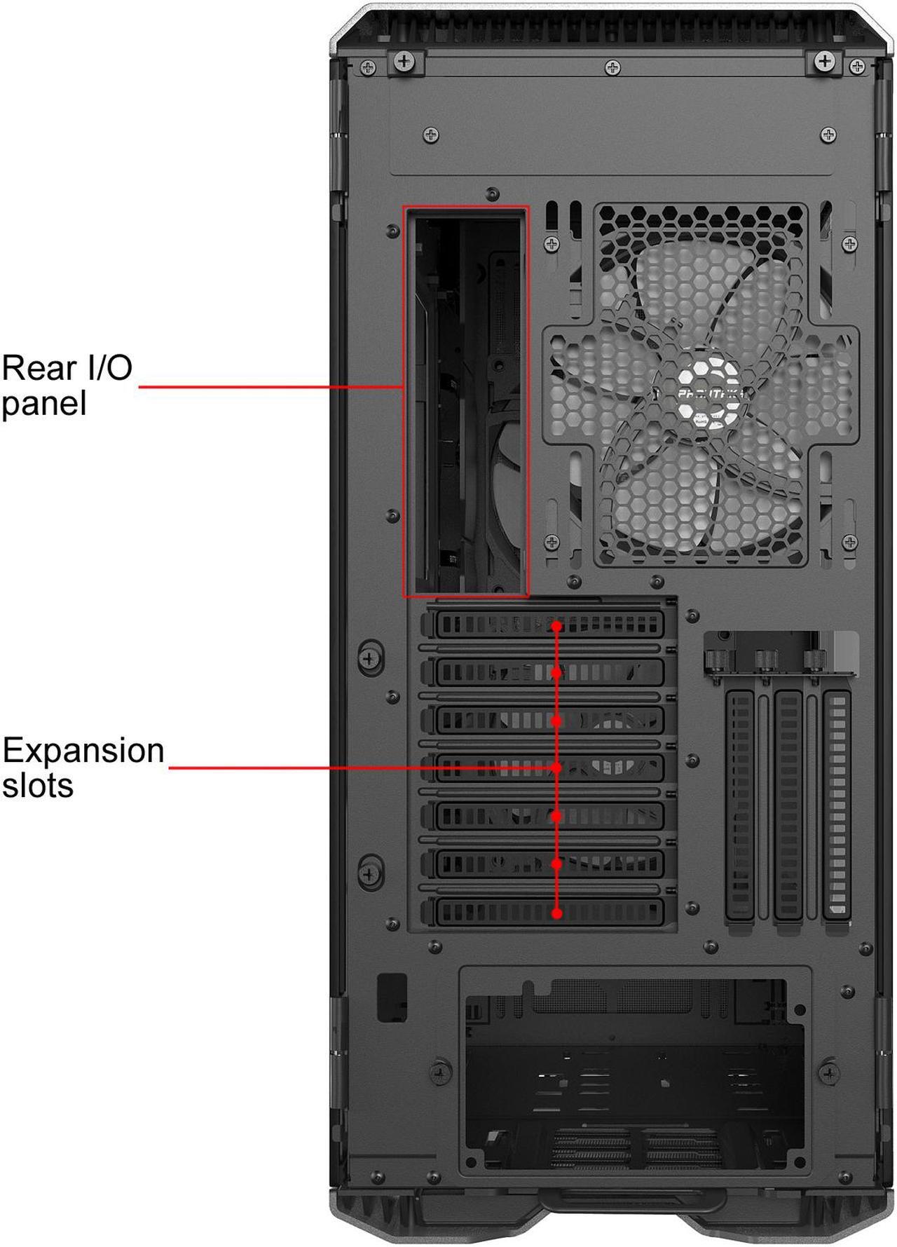 Alt view image 14 of 20 - Phanteks Enthoo Evolv X PH-ES518XTG_DAG01 Anthracite Gray Aluminum ATX Mid Tower Computer Case
