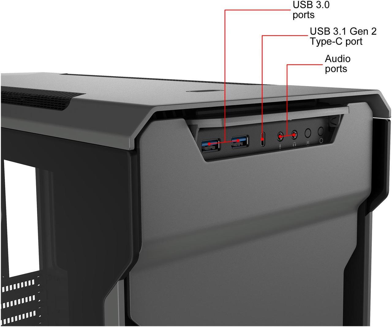 Alt view image 18 of 20 - Phanteks Enthoo Evolv X PH-ES518XTG_DAG01 Anthracite Gray Aluminum ATX Mid Tower Computer Case