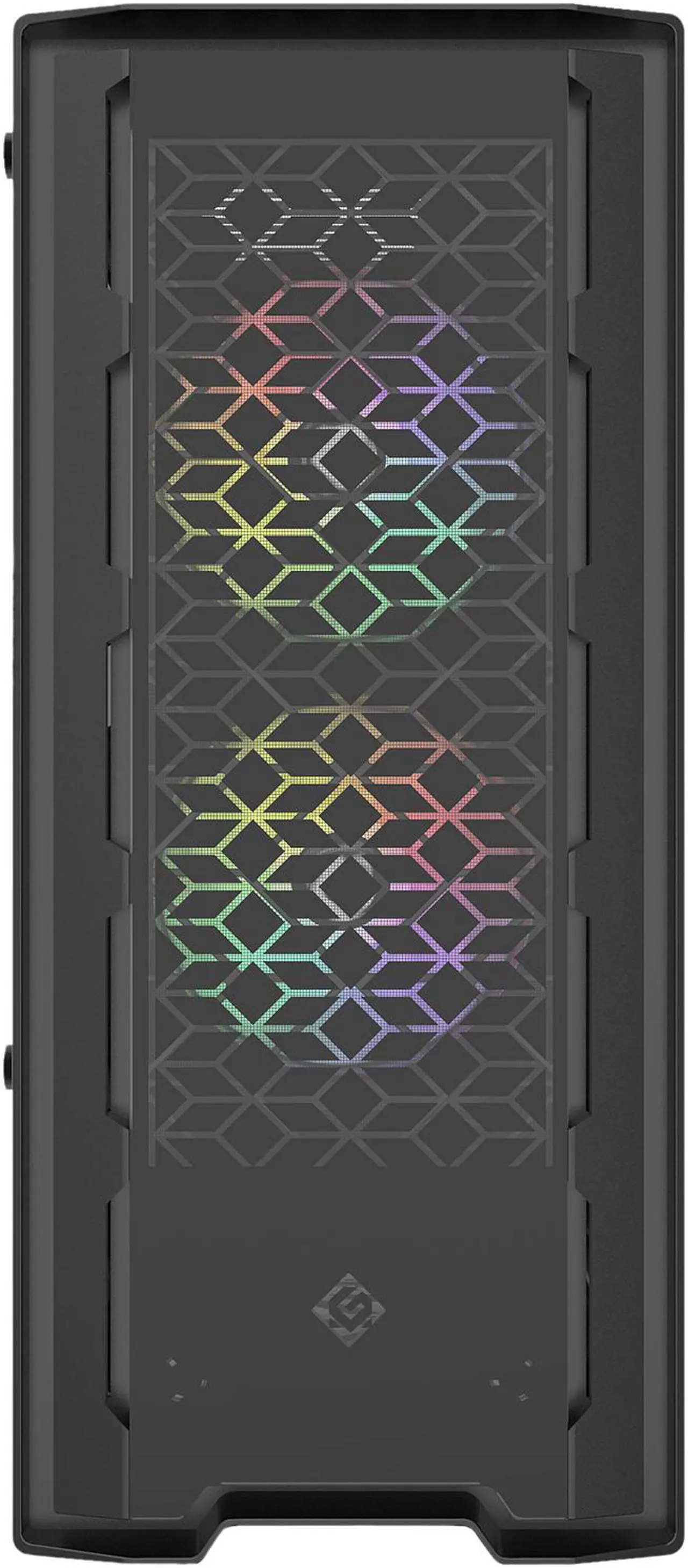 Alt view image 3 of 13 - Metallic Gear Neo-G Mid-Tower ATX, Decorative Tempered Glass Front Design, 2x 120 Digital RGB Skiron Fans, D-RGB Controller, Black