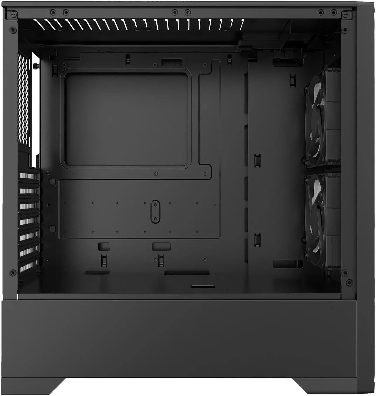 Alt view image 5 of 13 - Metallic Gear Neo-G Mid-Tower ATX, Decorative Tempered Glass Front Design, 2x 120 Digital RGB Skiron Fans, D-RGB Controller, Black