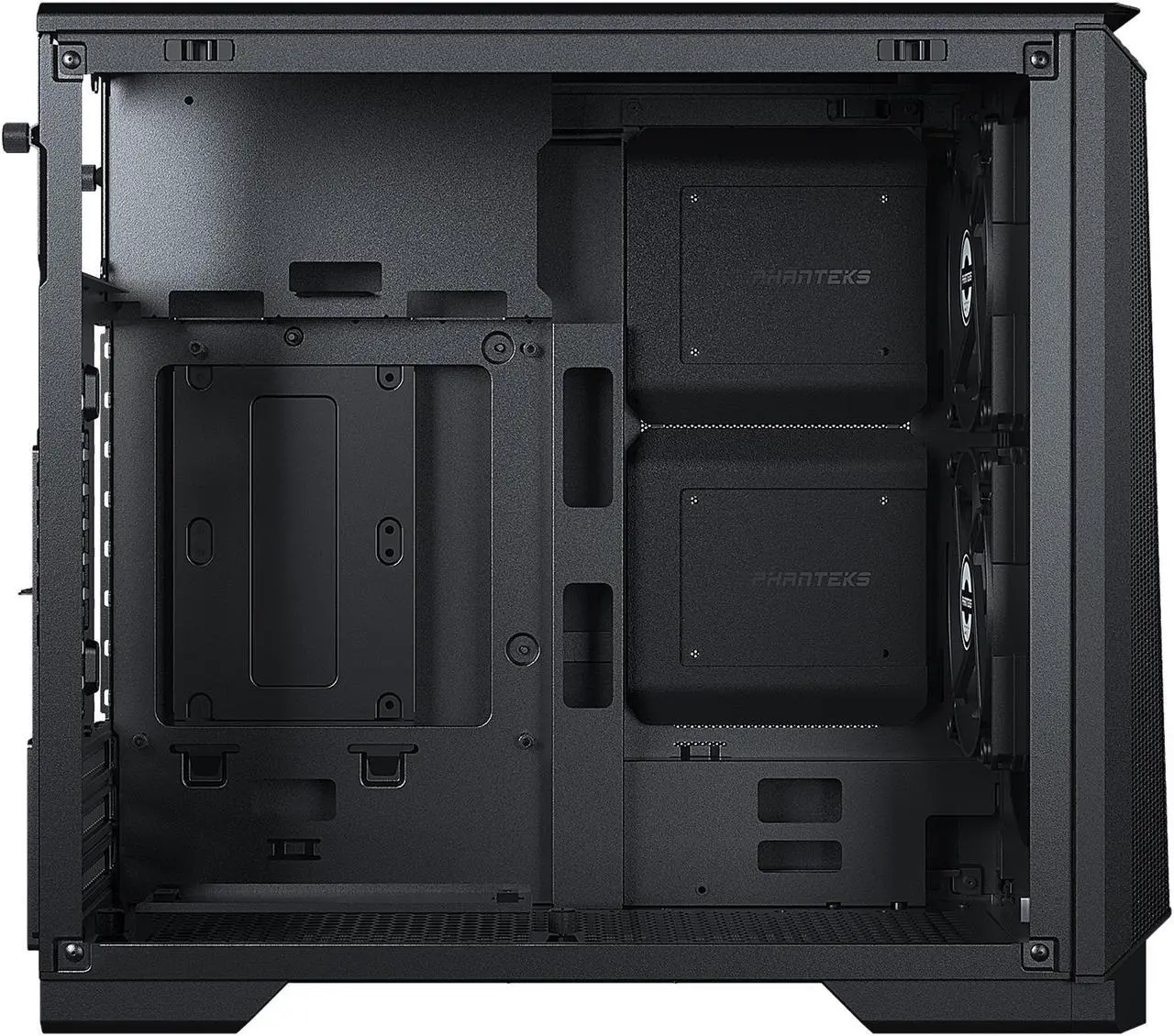 Alt view image 7 of 12 - Phanteks Eclipse P200A D-RGB, high airflow Ultra-fine mesh design, mini-ITX tower, Digital-RGB Lighting, 120mm D-RGB case fans, Tempered Glass, Black