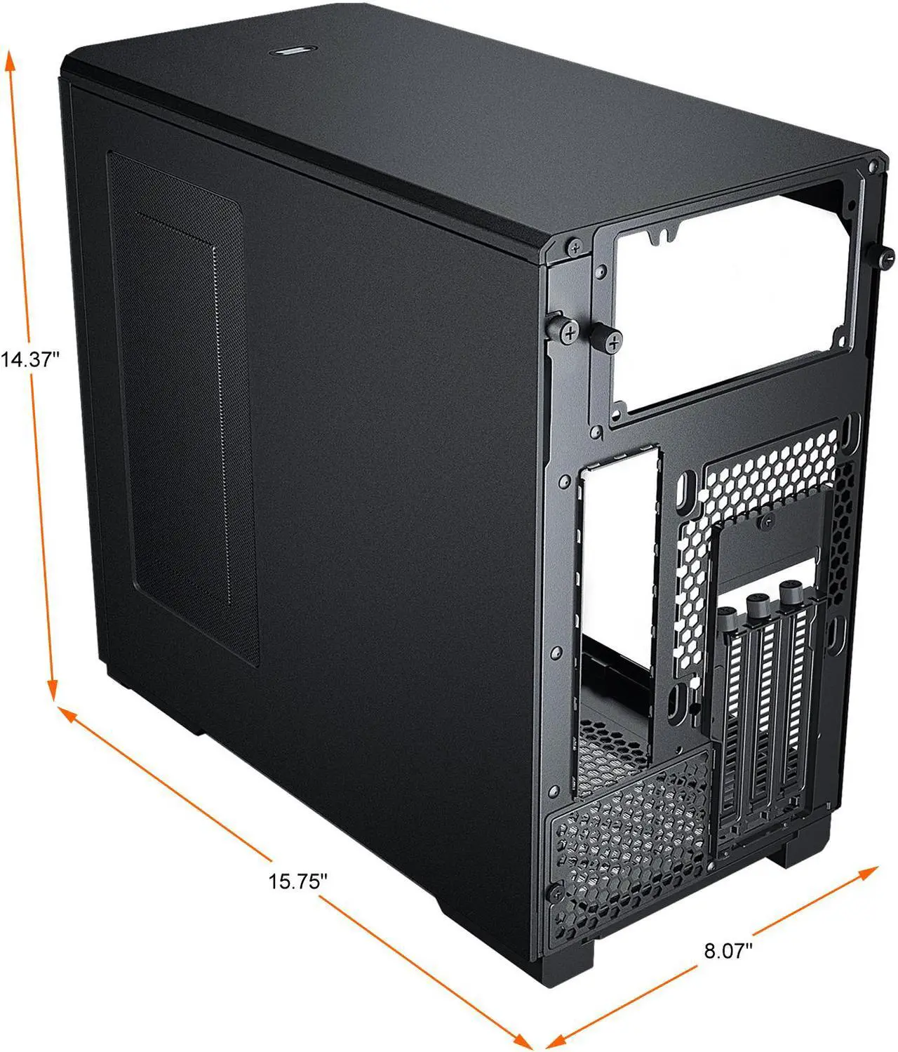 Alt view image 12 of 12 - Phanteks Eclipse P200A D-RGB, high airflow Ultra-fine mesh design, mini-ITX tower, Digital-RGB Lighting, 120mm D-RGB case fans, Tempered Glass, Black