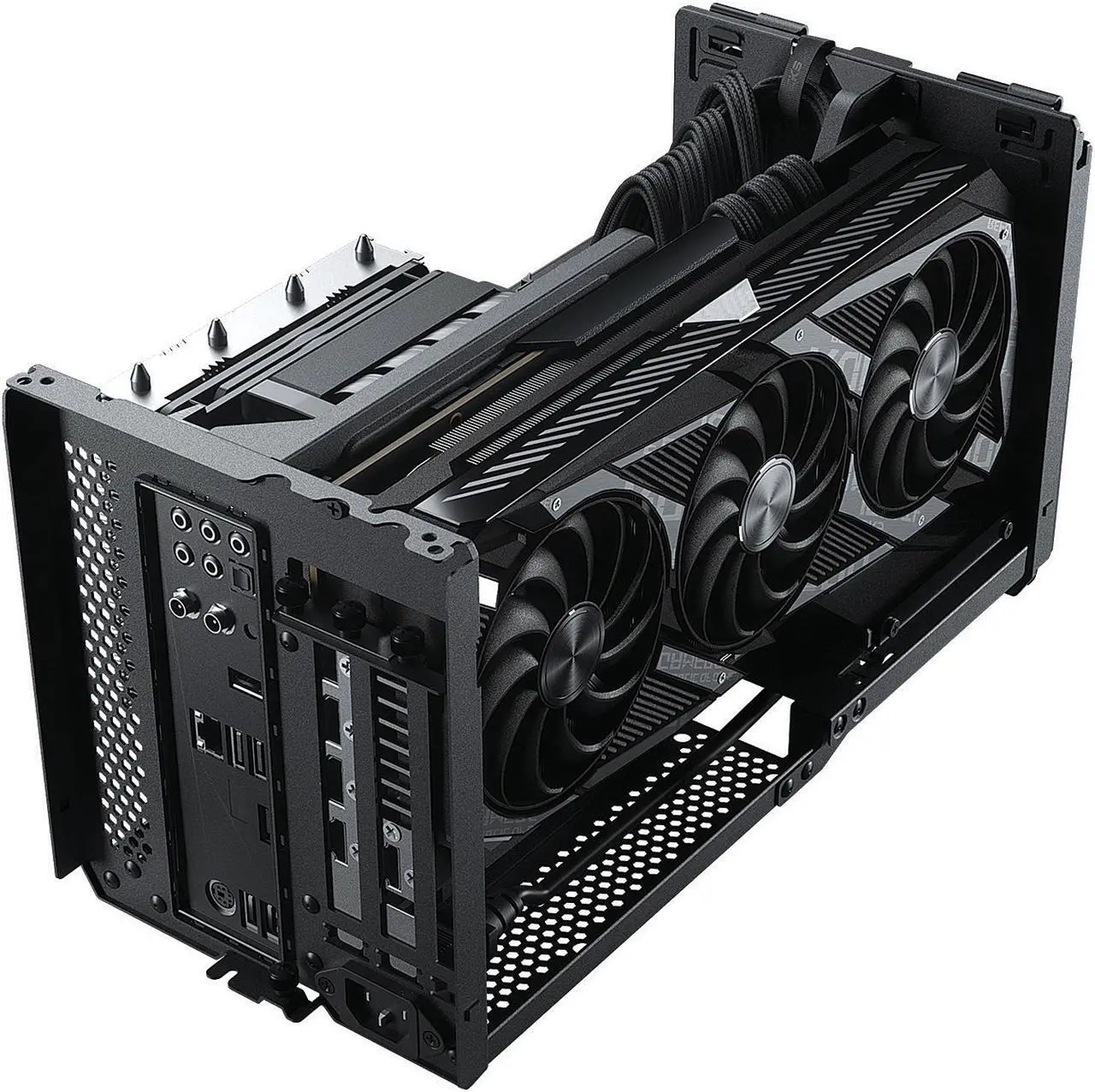 Alt view image 5 of 9 - Phanteks Evolv Shift XT PH-ES121XT_DBK01 Black Aluminum / Steel / Tempered Glass Mini-ITX Computer Case