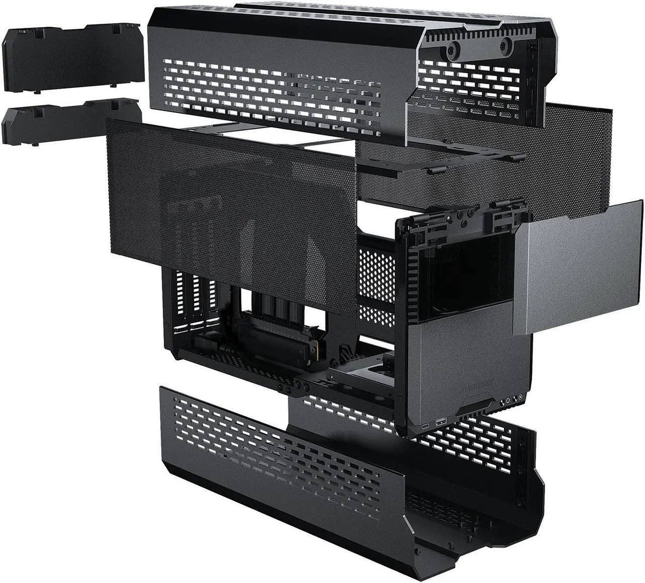 Alt view image 8 of 9 - Phanteks Evolv Shift XT PH-ES121XT_DBK01 Black Aluminum / Steel / Tempered Glass Mini-ITX Computer Case