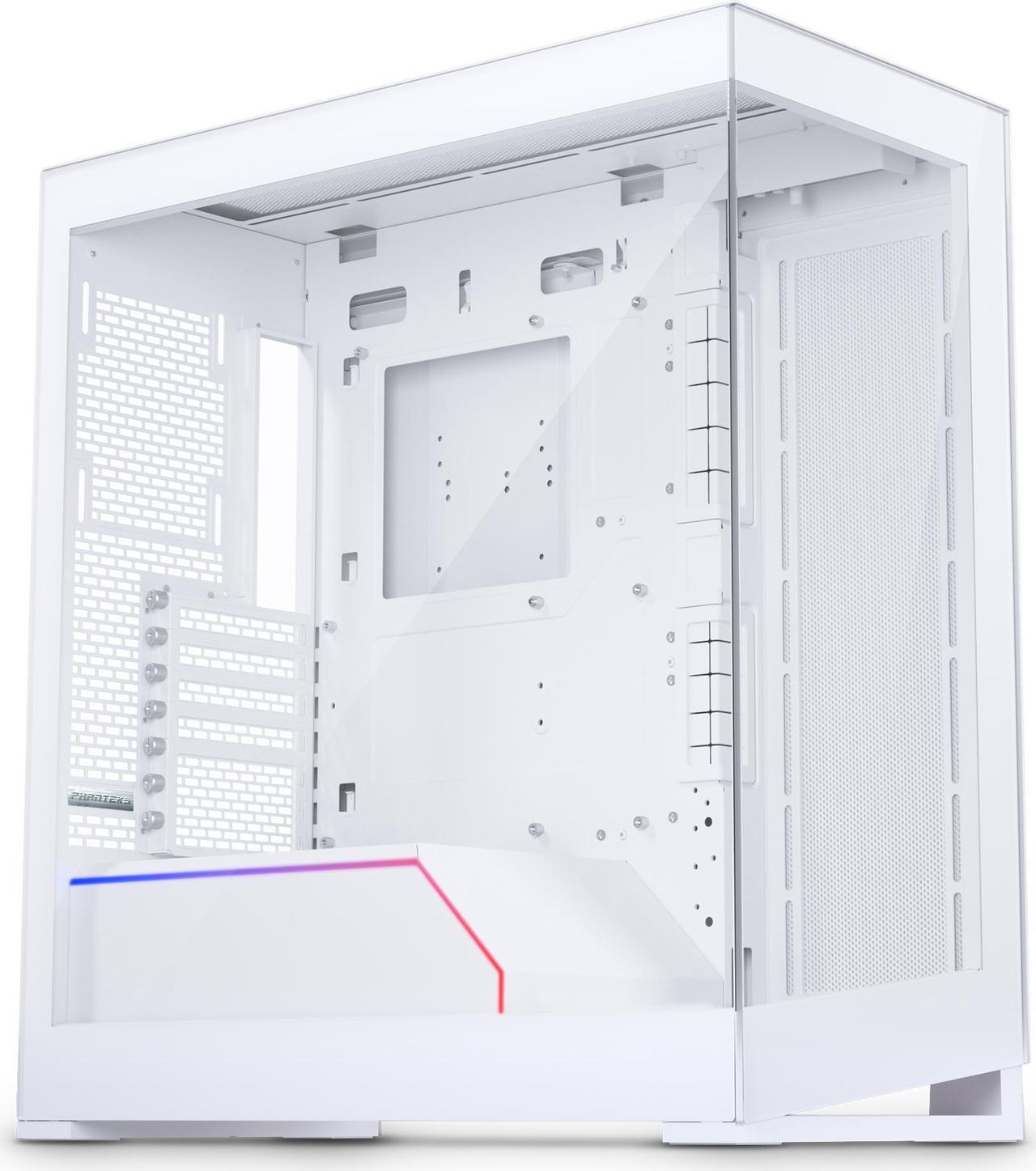 Phanteks NV5, Showcase Mid-Tower Chassis, High Airflow Performance, Integrated D/A-RGB Lighting, Seamless Tempered Glass Design, 8 Fan Positions, Matte White