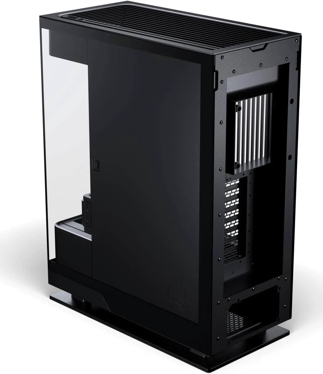 Alt view image 6 of 11 - Phanteks Evolv X2, Mid-Tower Gaming Chassis, Vertical Cooling System, See-through Tempered Glass Chassis, Brushed Aluminum interior panel with Integrated D-RGB Lighting, Brushed Black