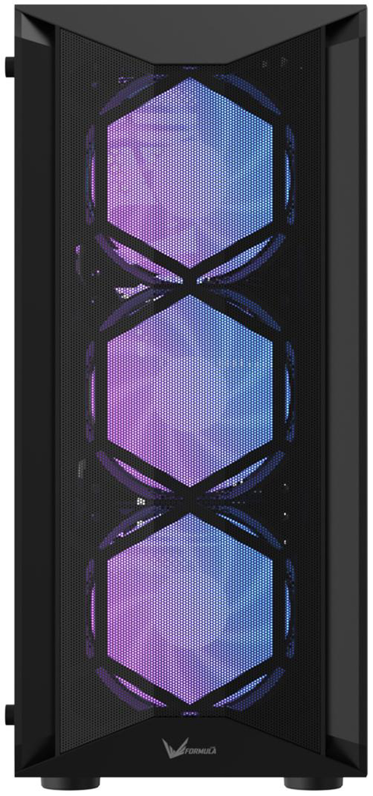 Open Box: Formula V Line Air Power G1 Mid-Tower PC Case, Bold Angular Mesh Front, Pre-Installed ARGB Fans, Supports ATX/M-ATX/ITX, 335mm GPU, USB 3.0 - Newegg.com - Open Box condition - Image 10