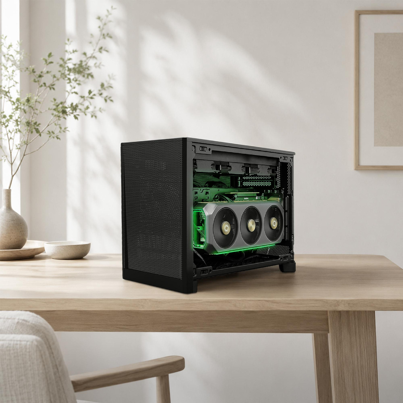Open Box: MONTECH TEN 22.7L Micro ATX PC Case, High Airflow Modular Mesh Chassis for Air, Liquid, or SFF Builds, 360mm Radiator Support, Includes Rear Fan, Black (TENB) - Newegg.com - Open Box condition - Image 23