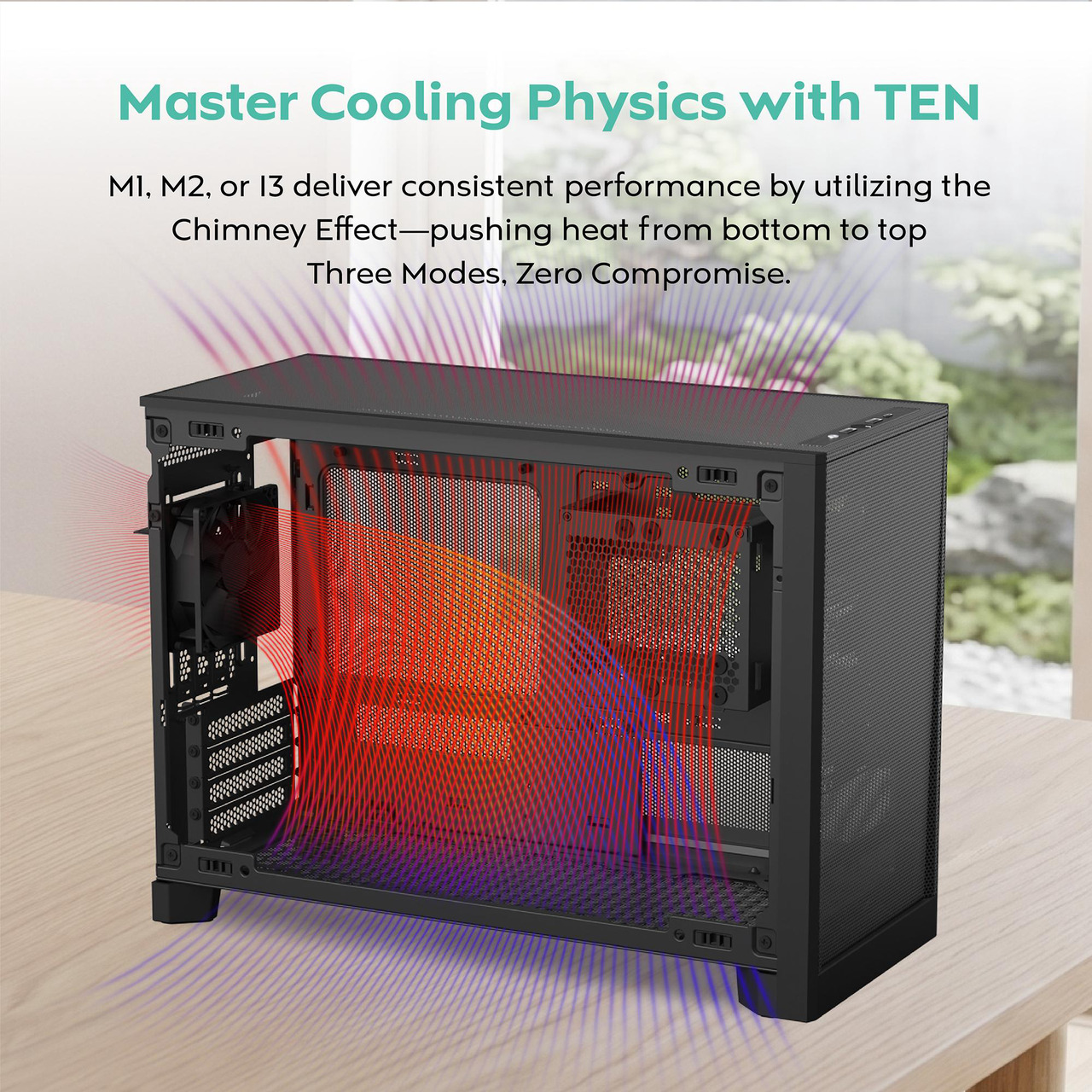 Open Box: MONTECH TEN 22.7L Micro ATX PC Case, High Airflow Modular Mesh Chassis for Air, Liquid, or SFF Builds, 360mm Radiator Support, Includes Rear Fan, Black (TENB) - Newegg.com - Open Box condition - Image 26