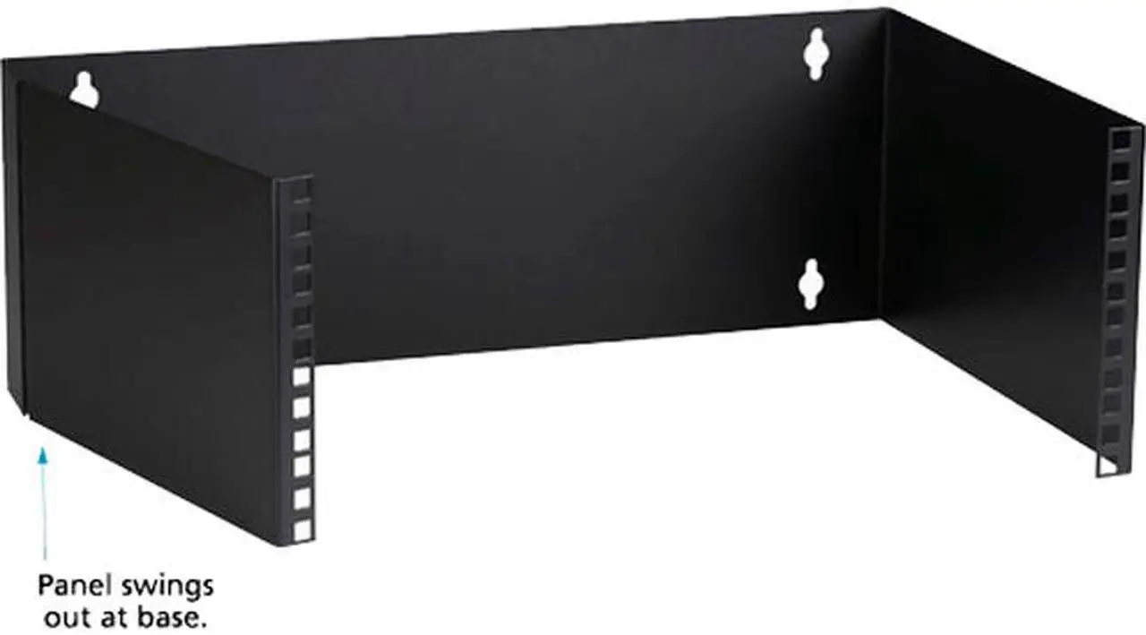 Main image of Black Box JPM053-R2 Wallmount Bracket - 3U, 19"W, 4"D, M5 Square Holes