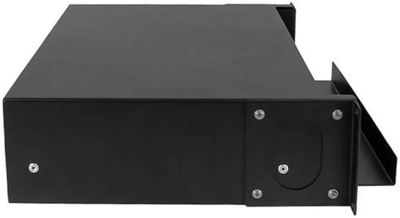 Alt view image 3 of 6 - Nippon Labs Rack Mount FDU 2RU - Slide Out w/Tray, Holds 6 Panels, 6 Splice Trays (*24F ea.) & 2 Half Round Cable Routing Spools, Max. 144F, 3"H x 19"W x 12.5"D, - Black