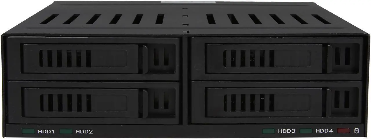 Alt view image 2 of 7 - KINGWIN KF-261-BK 4 x2.5" SATA Hot Swap Removable SSD/ HDD Rack