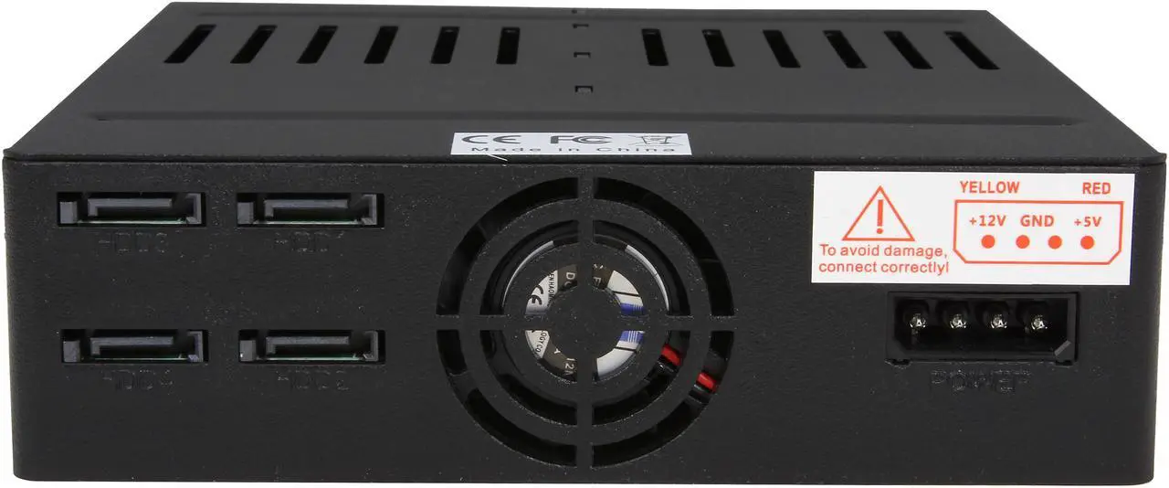 Alt view image 4 of 7 - KINGWIN KF-261-BK 4 x2.5" SATA Hot Swap Removable SSD/ HDD Rack