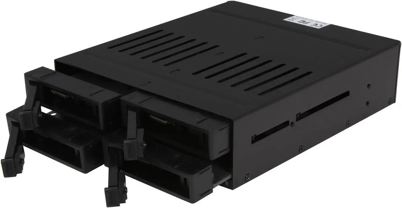 Alt view image 6 of 7 - KINGWIN KF-261-BK 4 x2.5" SATA Hot Swap Removable SSD/ HDD Rack