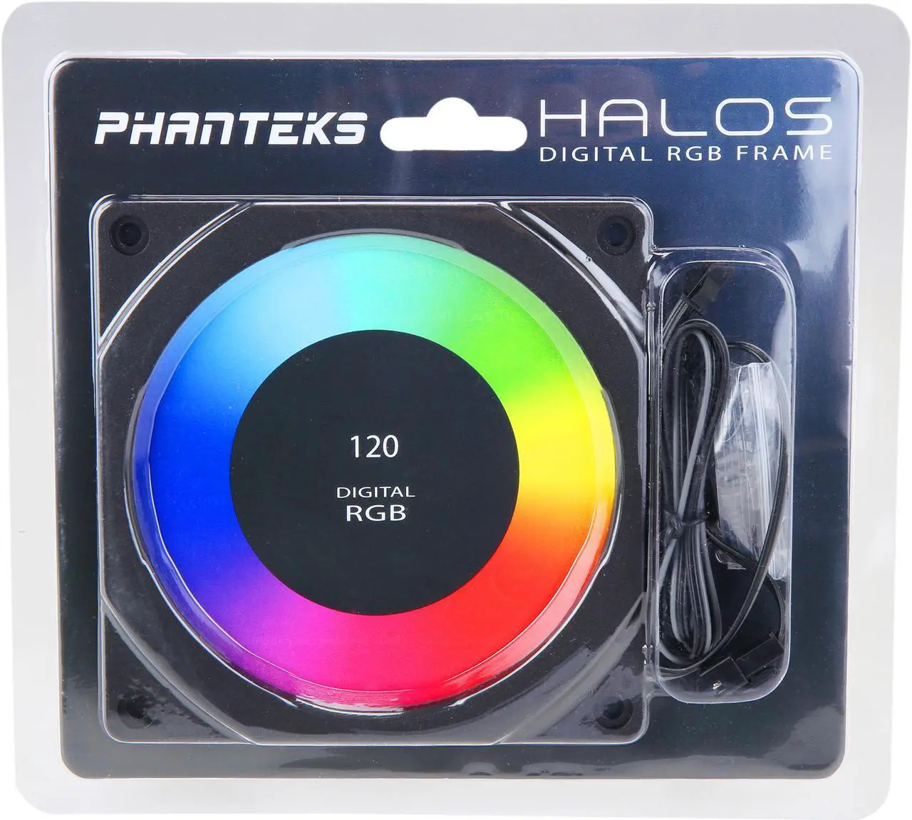 Alt view image 9 of 9 - Phanteks PH-FF120DRGBA_BK01 120mm Halos Lux Digital RGB Fan Frames