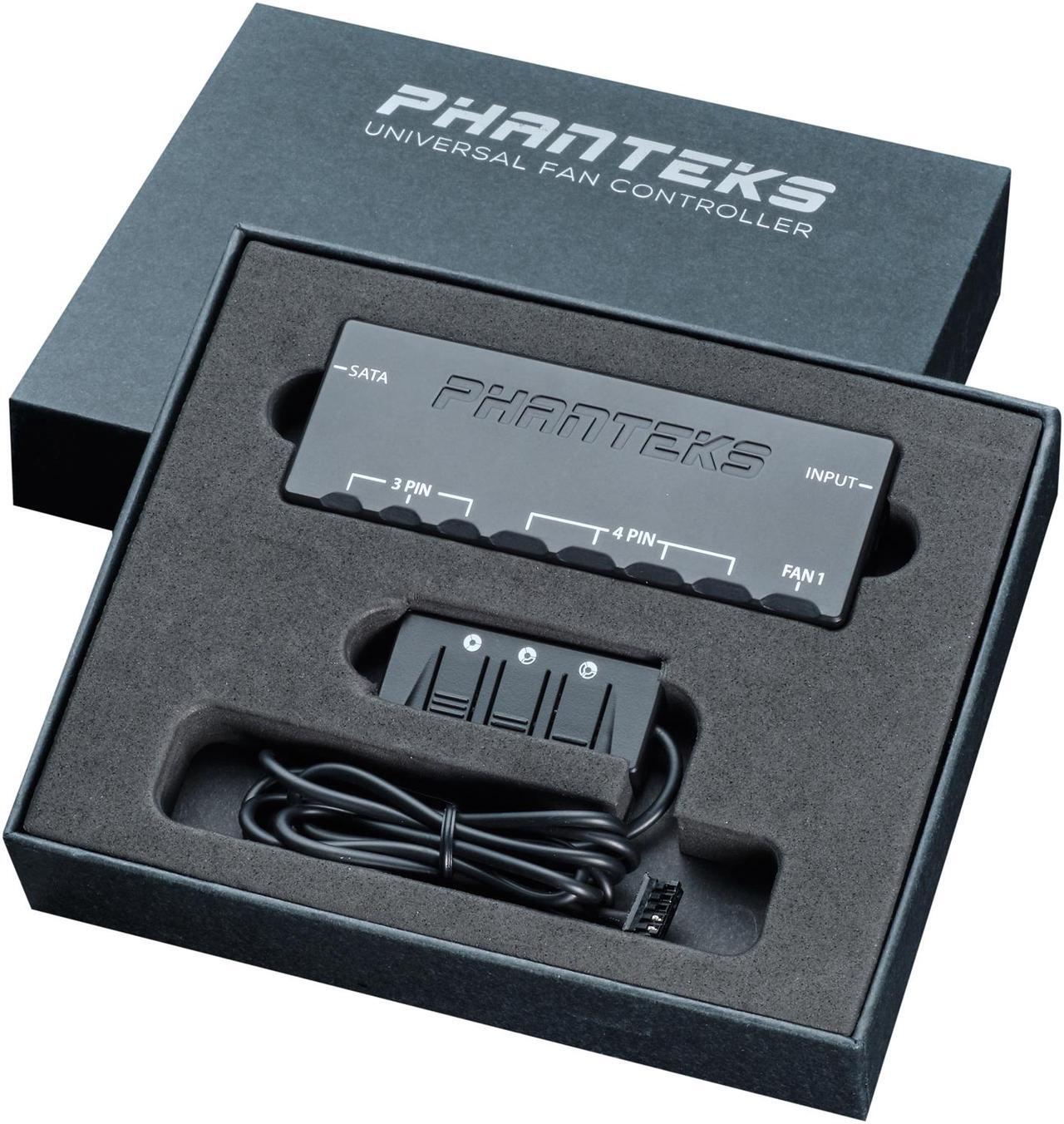 Alt view image 4 of 6 - Phanteks Universal Fan Controller, PH-PWHUB_02 - Low Profile Design, Universal Fan Controller, Magnetic Housing, Three Speed Modes with Remote Control