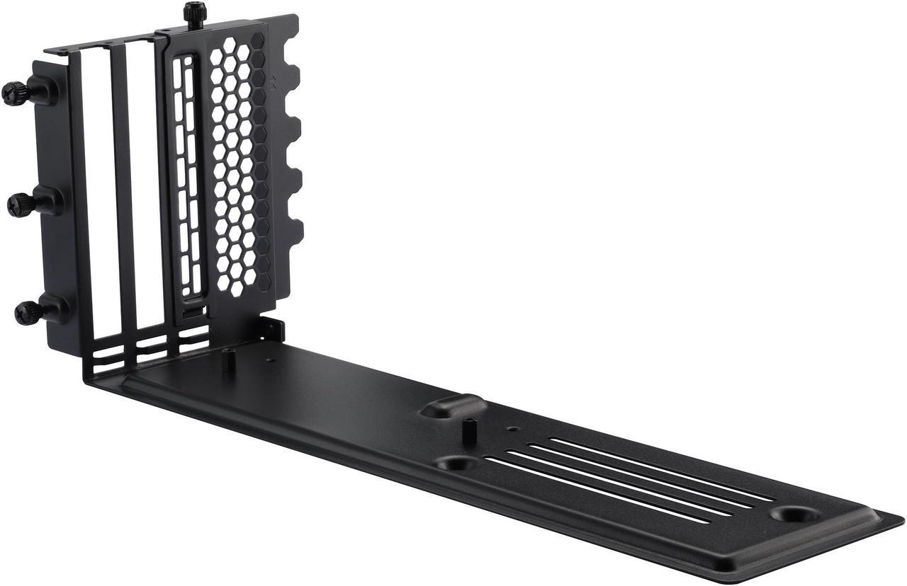 Phanteks Gen4 Vertical GPU Bracket Reinforced, 220mm Flat Line PCI-E Gen4 x16 Riser Cable Kit, Black