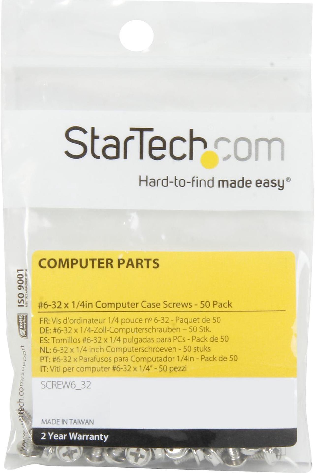 Alt view image 3 of 3 - StarTech.com Replacement PC Mounting Screws Long Standoff - 50 Pack SCREW6_32