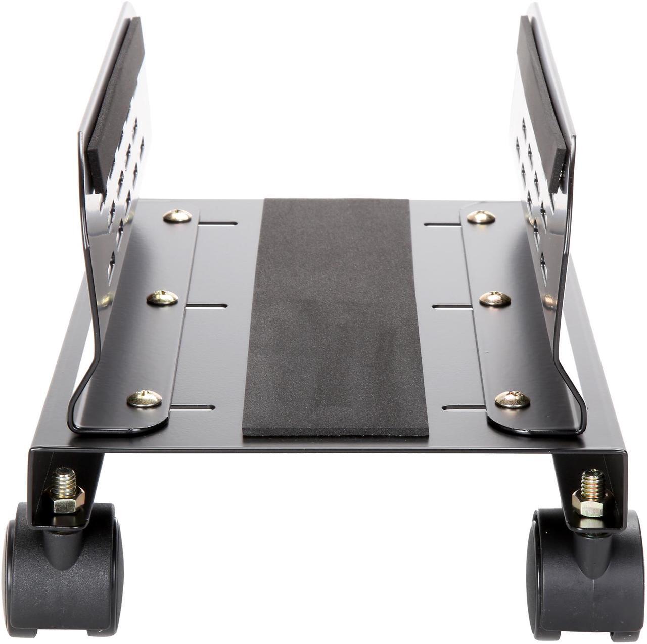 Alt view image 3 of 7 - SYBA SY-ACC65093 Slim PC or UPS Metal Floor Stand with Adjustable Width and Caster Wheels