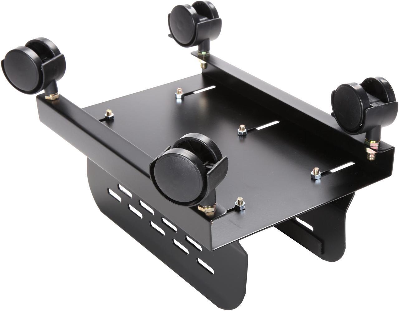 Alt view image 7 of 7 - SYBA SY-ACC65093 Slim PC or UPS Metal Floor Stand with Adjustable Width and Caster Wheels