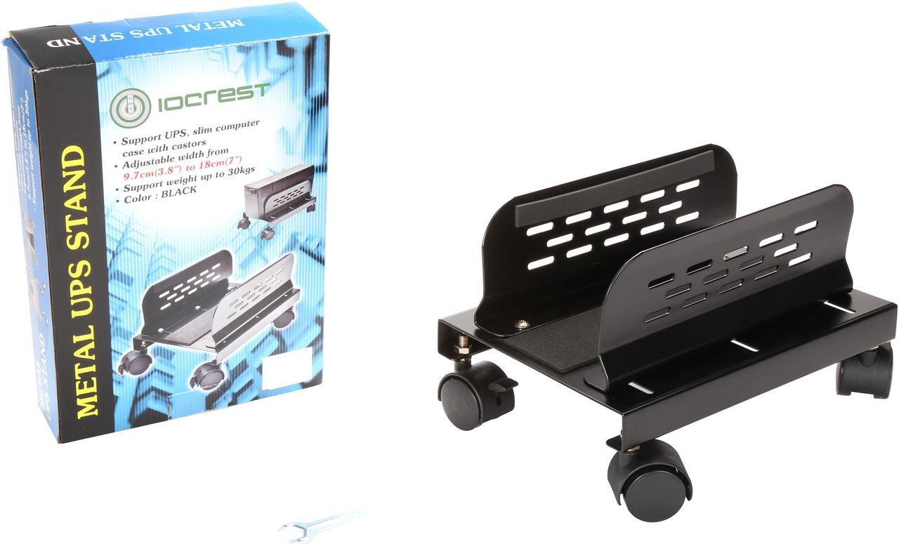 Alt view image 8 of 7 - SYBA SY-ACC65093 Slim PC or UPS Metal Floor Stand with Adjustable Width and Caster Wheels