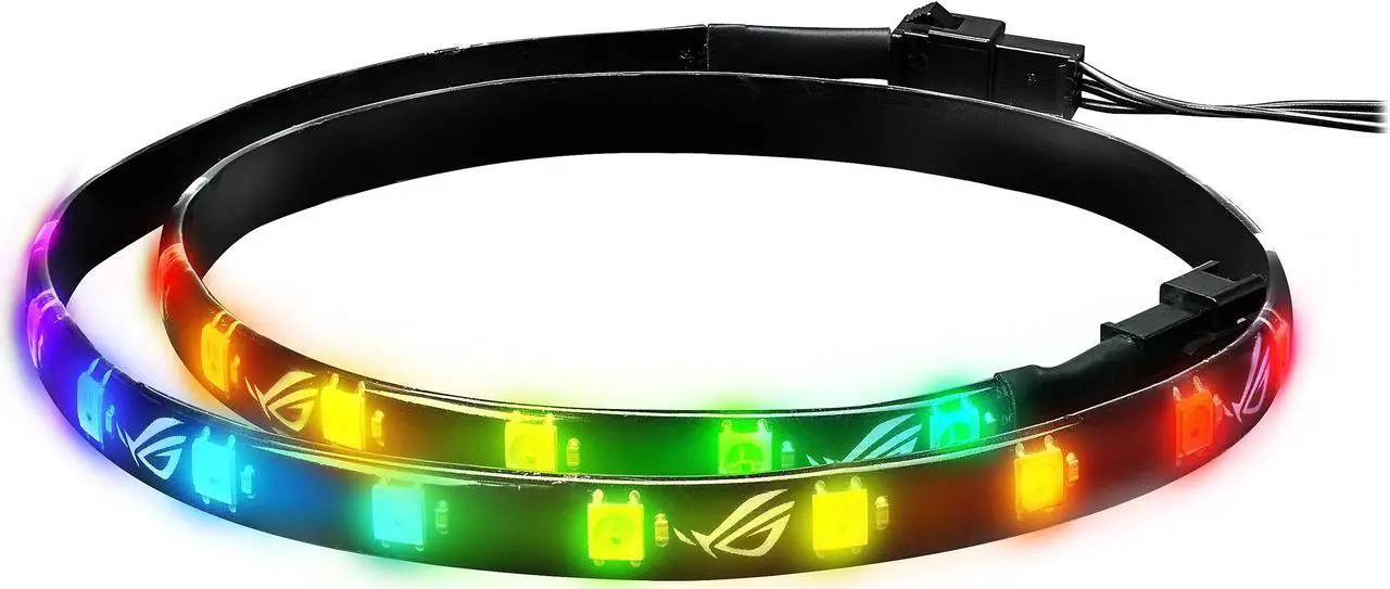 Main image of ASUS ROG Addressable RGB 5050 LED 60cm Lighting Strip with Magnetic Backing and Adhesive Strips for use with AURA Sync RGB