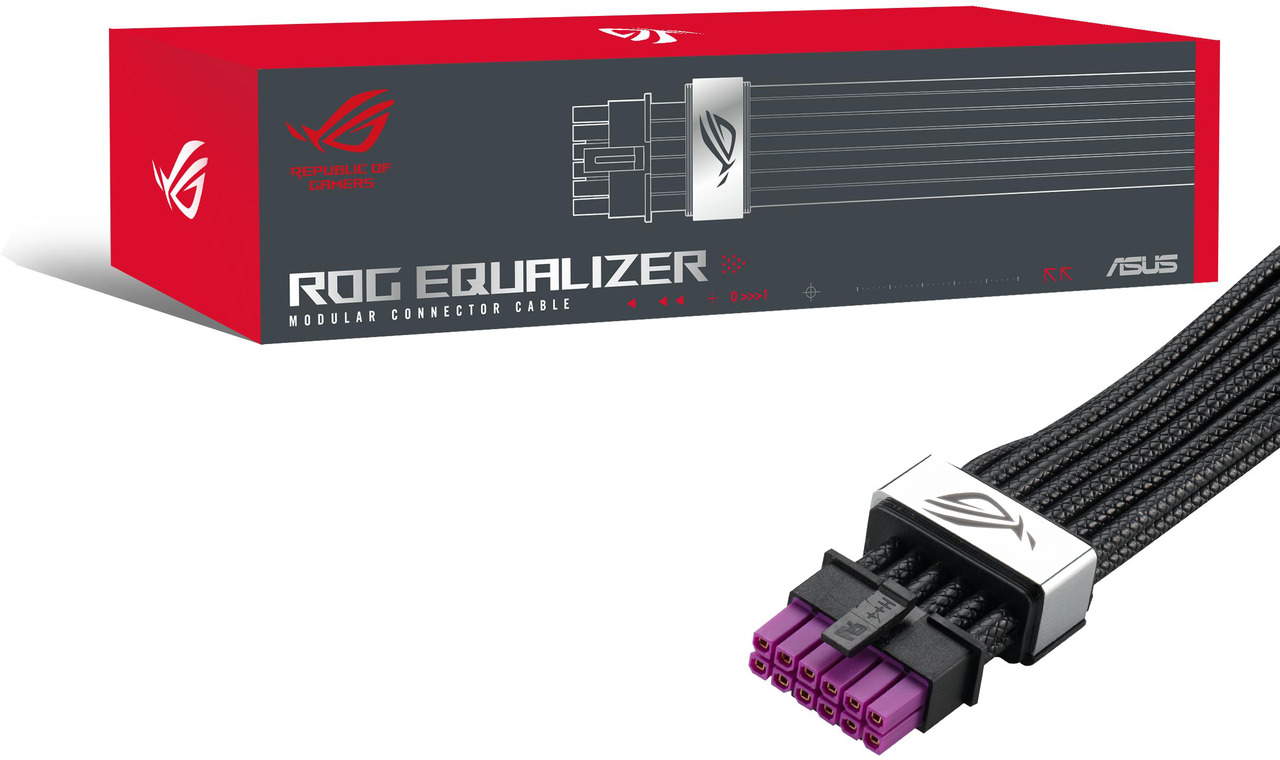 Open Box: ASUS ROG Equalizer 12V-2x6 PCIe Cable (ATX 3.1 & PCIe 5.1, Load Balance PSU-to-ROG Equalizer Power, Reduction of Current Variation, Enhanced Graphics Card Protection), 3 Year Warranty - Newegg.com - Open Box condition - Image 16