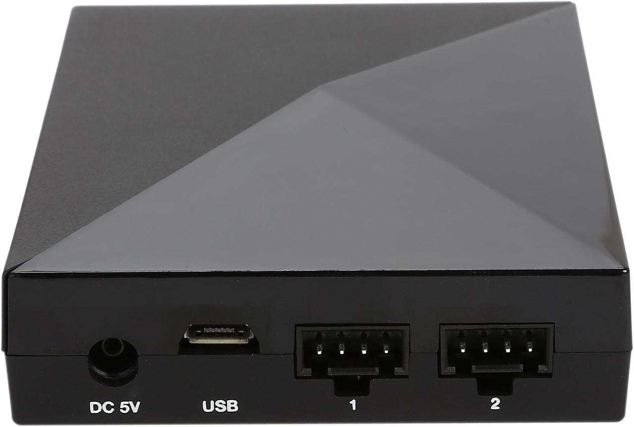 Alt view image 4 of 9 - NZXT AC-HUEPS-M1, HUE+ Smart RGB Color Changing Digitally Controlled LED PC Lighting (Black)