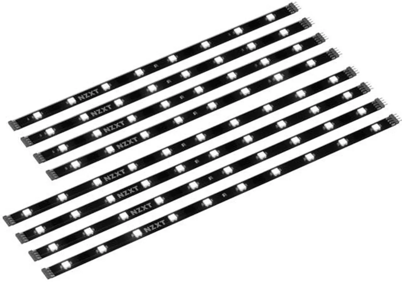 Alt view image 4 of 9 - NZXT HUE 2 Ambient V2 - Desktop Monitor Back-Lighting Kit - 2 RGB LED Strip Sizes - Designed for Monitors 26" to 32" - Immersive Desktop Lighting System - AC-HUEHU-B2