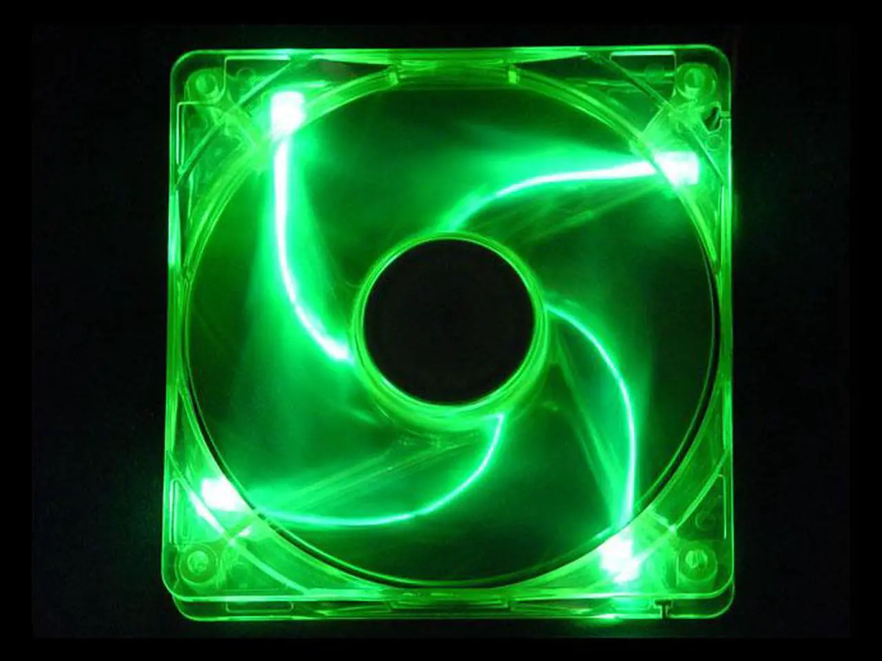 Main image of APEVIA CF12SL-UGN Green LED Case Cooling Fan
