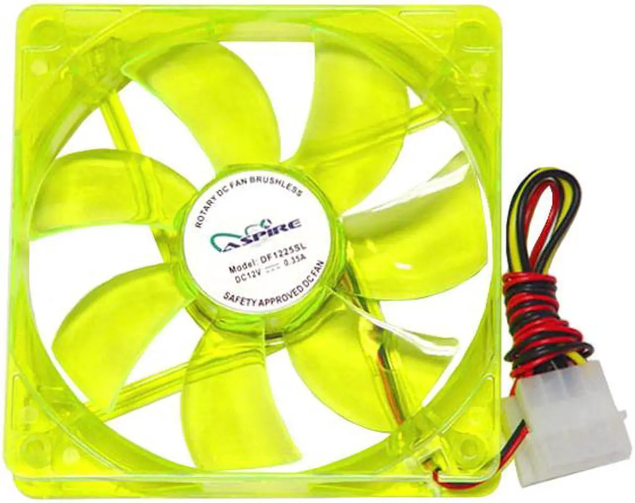 Alt view image 2 of 2 - APEVIA CF12SL-UGN Green LED Case Cooling Fan