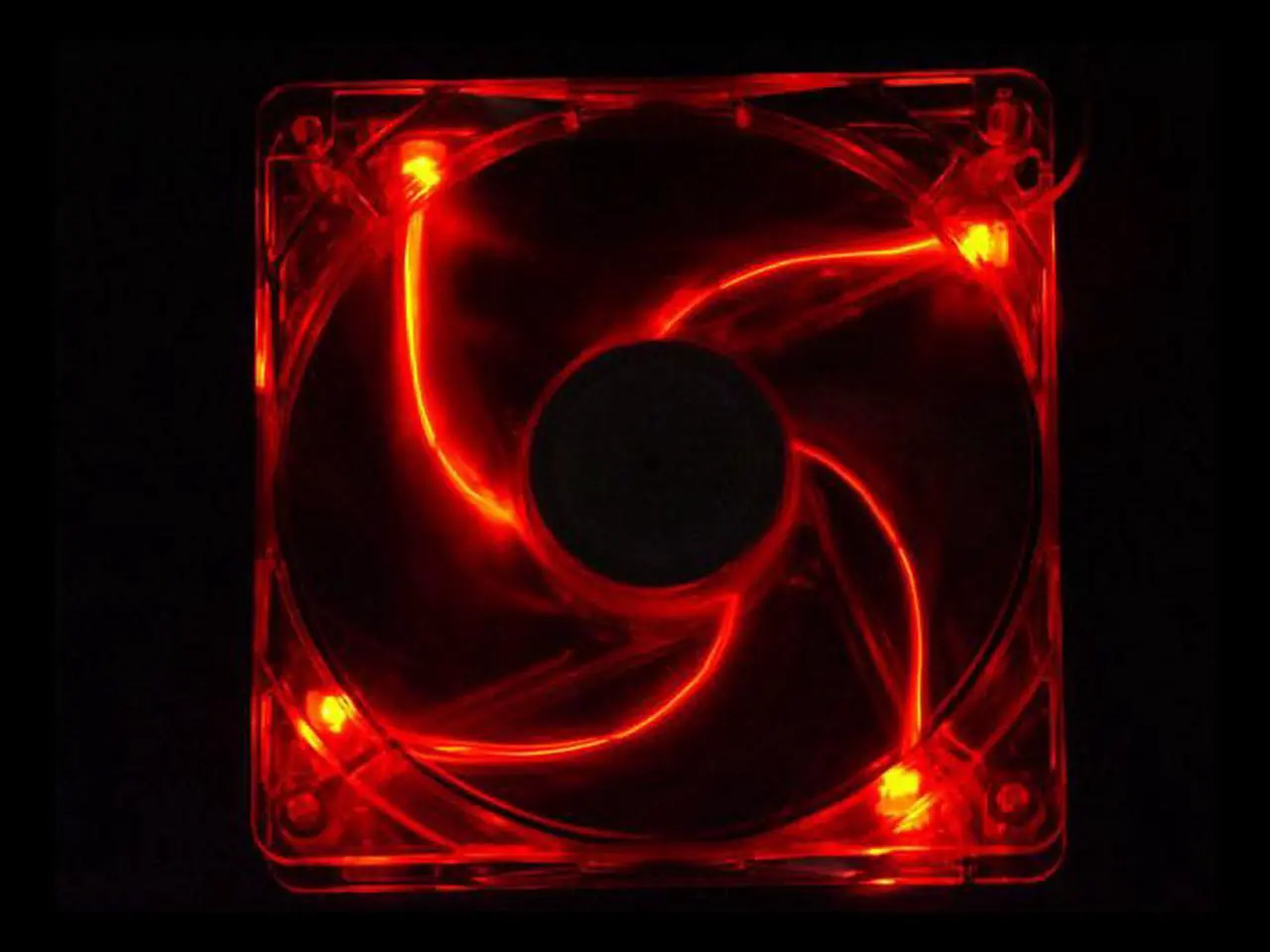 Main image of APEVIA CF12SL-URED 120mm Red LED Cooling Fan