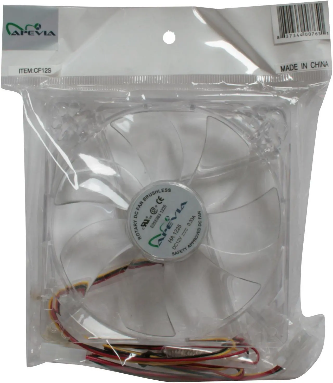 Alt view image 5 of 5 - APEVIA CF12S Cooling Fan
