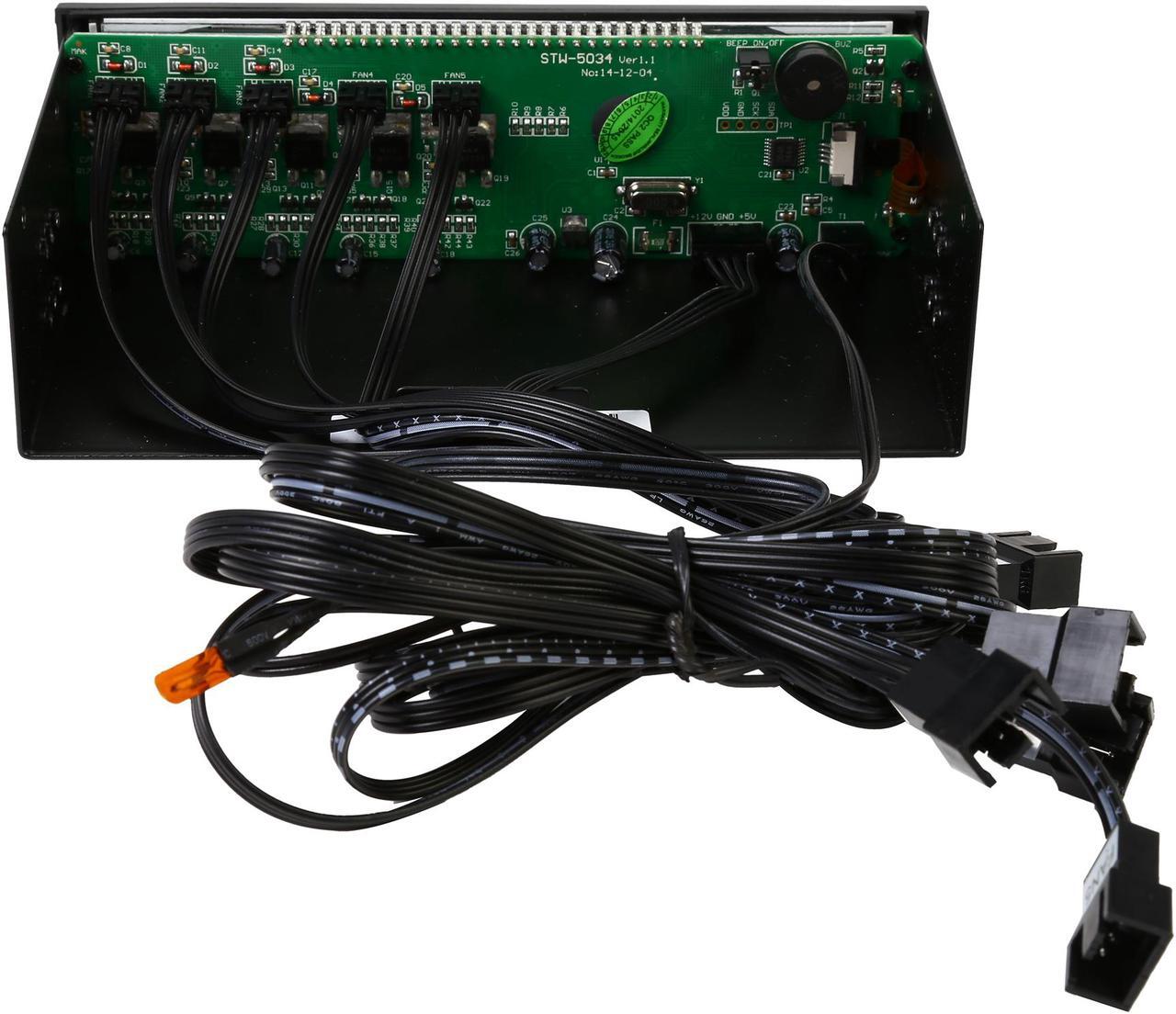 Alt view image 5 of 5 - Thermaltake Commander FT Touch Screen 5 Channel Single 5.25” Bay Fan Controller AC-010-B51NAN-A1