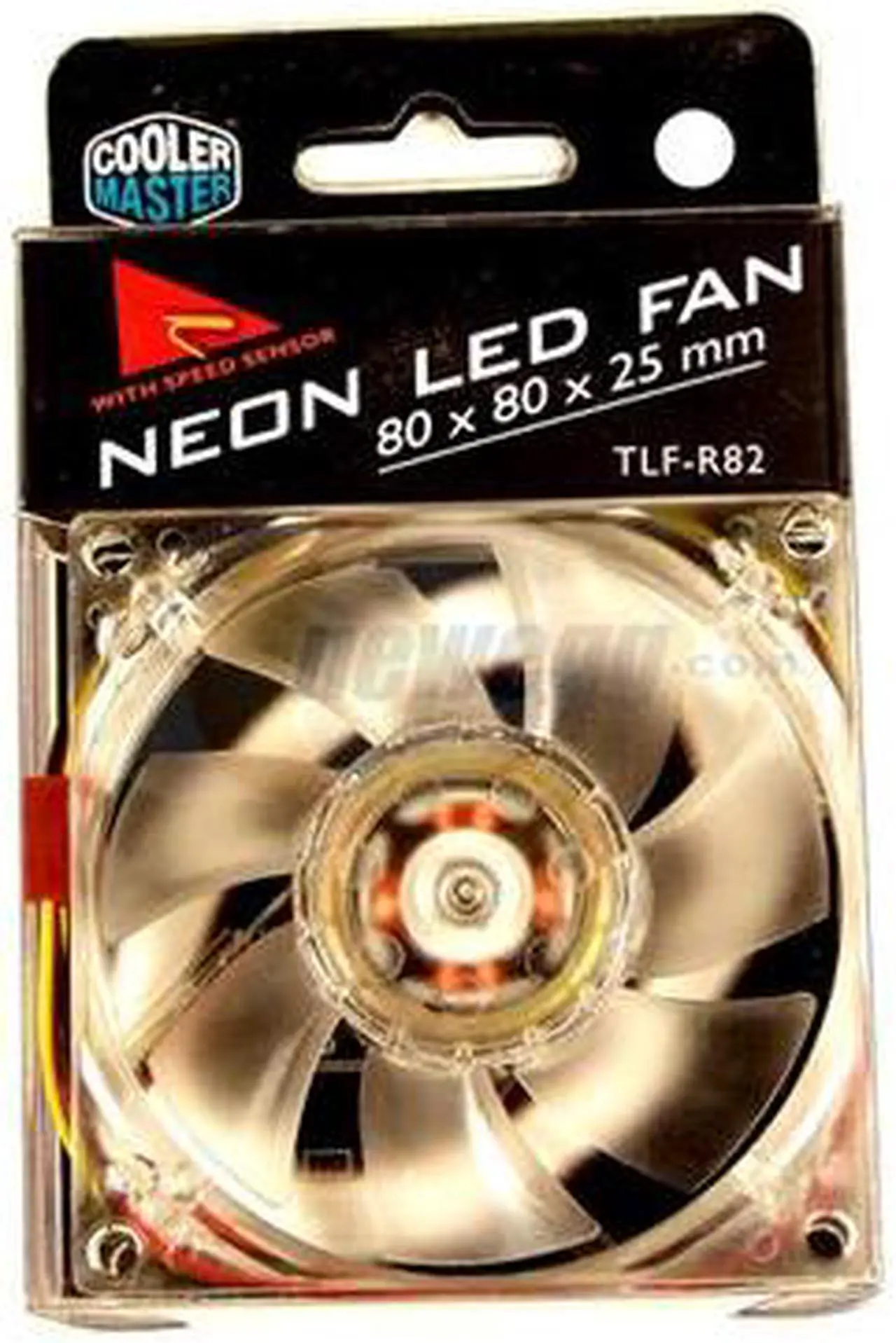 Alt view image 3 of 3 - COOLER MASTER TLF-R82-EW 80mm White LED Case Cooling Fan