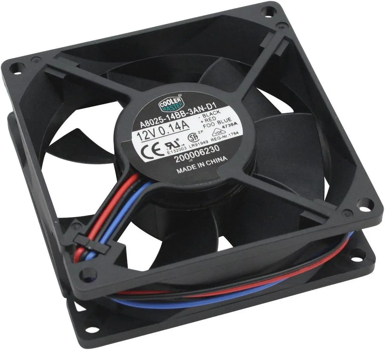 Alt view image 2 of 4 - COOLER MASTER SAF-S84-E1 80mm Case Cooling Fan