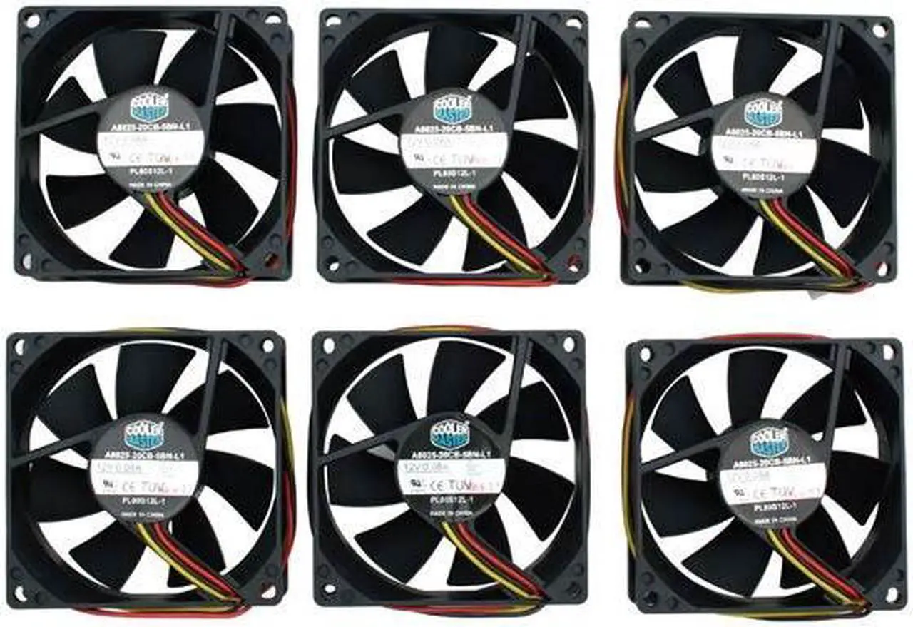 Alt view image 2 of 3 - COOLER MASTER SAF-S83-E1 80mm Silent 80mm Case Fan Value Pack With 6 packs