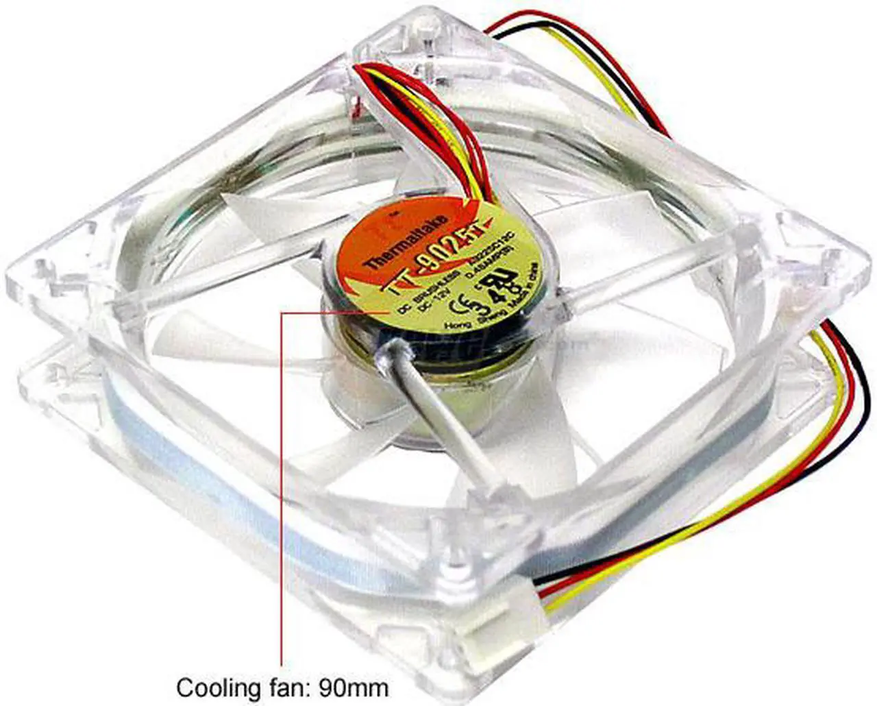 Alt view image 2 of 4 - Thermaltake A2017 90mm Blue LED Case Cooling Fan