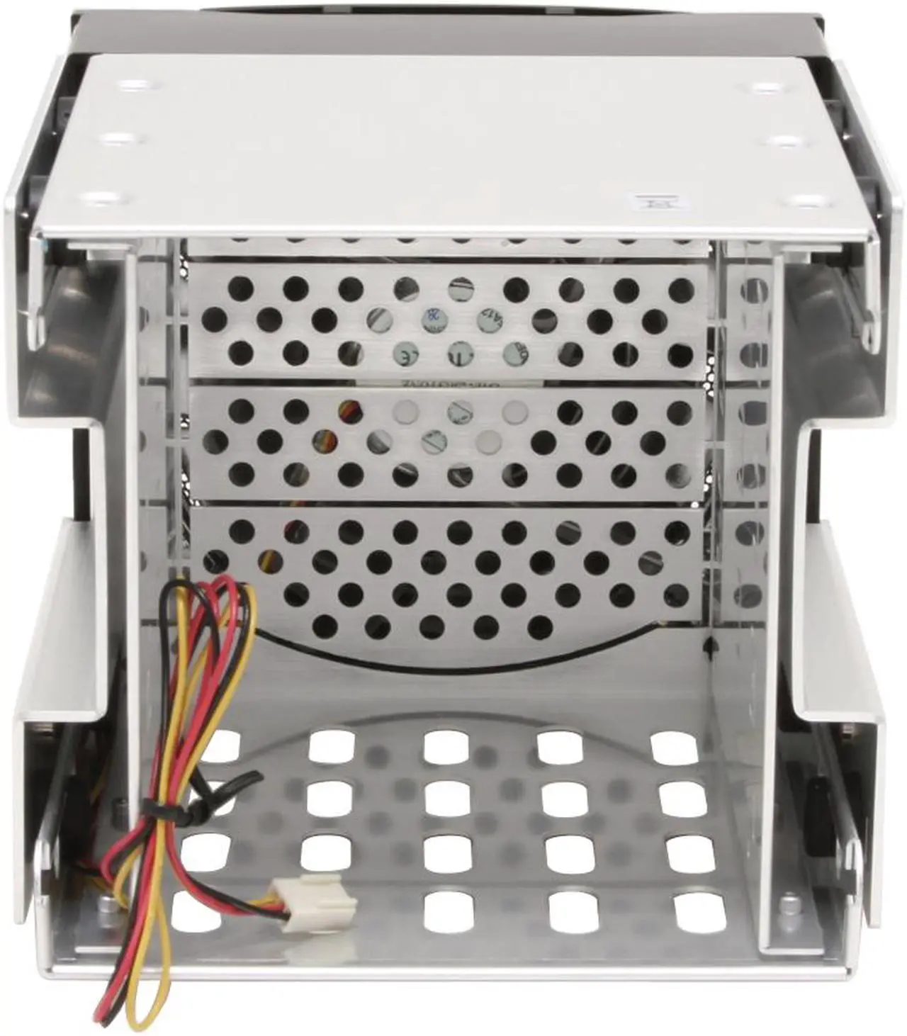 Alt view image 2 of 5 - Silverstone CFP51-B Aluminum 5.25" to 3.5" bay converter with 120mm fan