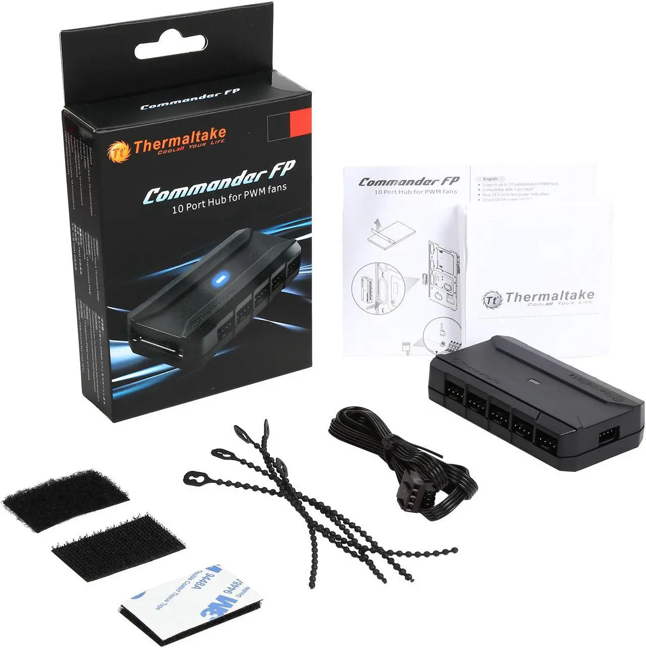 Thermaltake AC-023-AN1NAN-A1 10-port Fan Hub (PWM) - Newegg.com