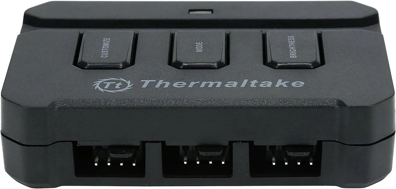 Alt view image 6 of 9 - Thermaltake Lumi Color 256C 3-Pack RGB Magnetic LED Strip Control Pack AC-037-LN1NAN-A1