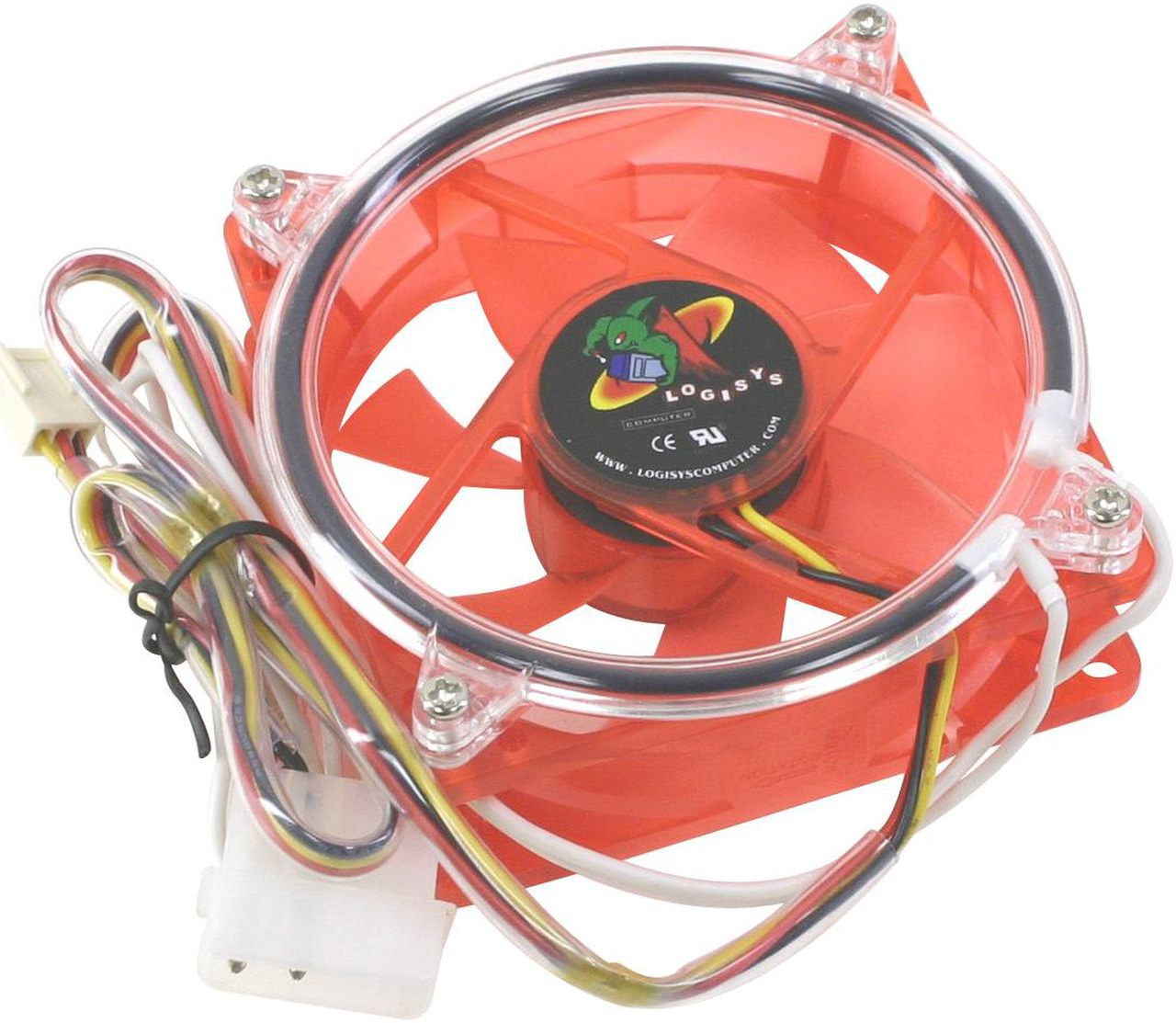 LOGISYS Computer CCF80UVRD Red LED Case Cooling Fan - Newegg.com
