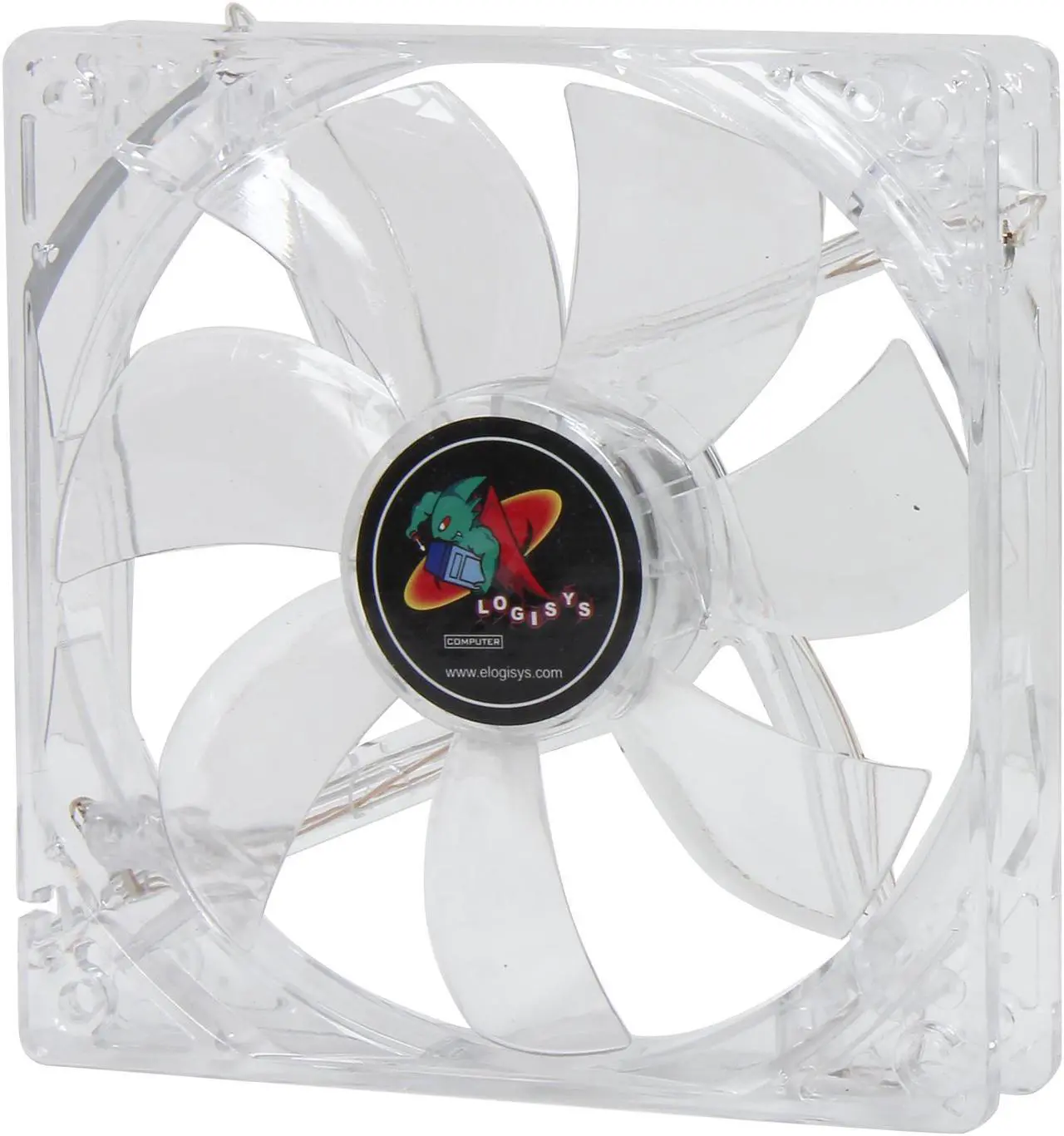 Alt view image 2 of 5 - LOGISYS Computer CF120RD Red LED Case Cooling Fan