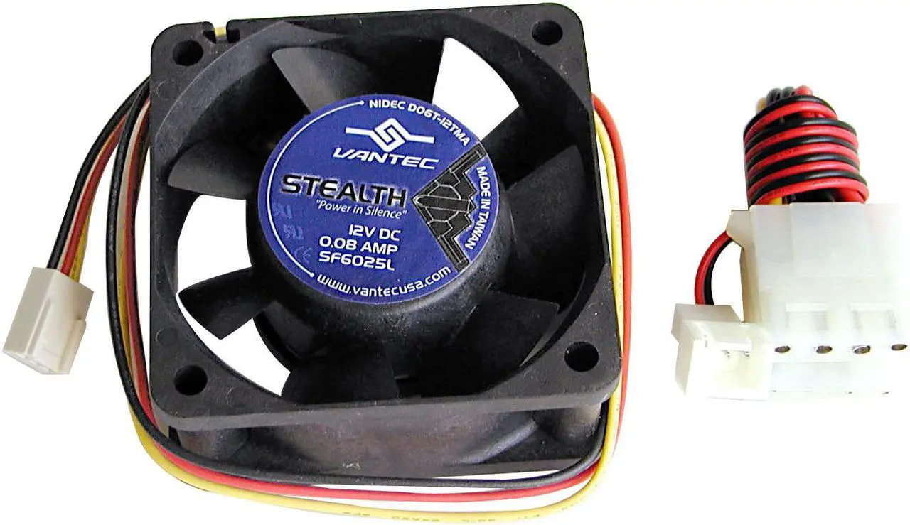 Alt view image 2 of 3 - Vantec Stealth 60mm Double Ball Bearing Silent Case Fan - Model SF6025L