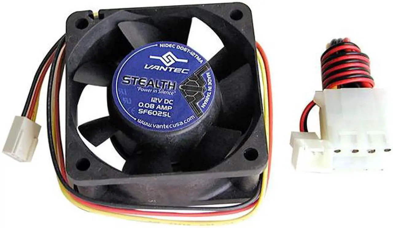 Main image of Vantec Stealth 60mm Double Ball Bearing Silent Case Fan - Model SF6025L